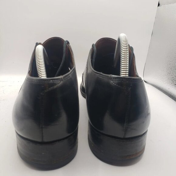 Dacks Mens Dress Shoe Wing Tip Black/Brown Leather Size 11 Made In Canada - Picture 5 of 8